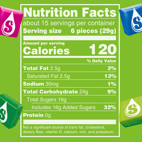 STARBURST Sour Chewy Candy Individually Wrapped Fruit Chew Candies, Sharing Size, 15.6 Oz Resealable Bag - hover image
