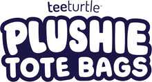 TeeTurtle - Plushie Tote Bag - Blue + Rainbow Axolotl - From the creators of the Original Reversible Octopus Plushie - Take Your Plush Pal Wherever You Go!