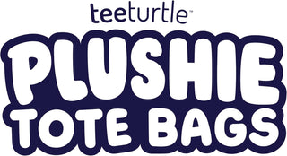 TeeTurtle - Plushie Tote Bag - Blue + Rainbow Axolotl - From the creators of the Original Reversible Octopus Plushie - Take Your Plush Pal Wherever You Go!