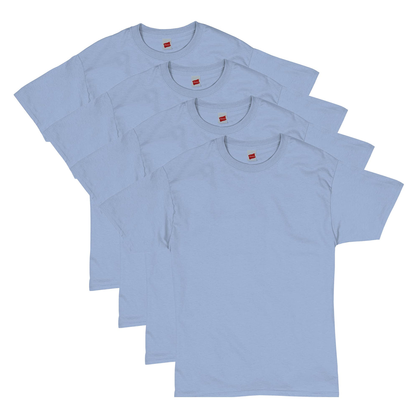 Hanes Men's Short Sleeve T-Shirt Pack, Big & Tall, Crewneck Cotton T-Shirts for Men, Value Packs