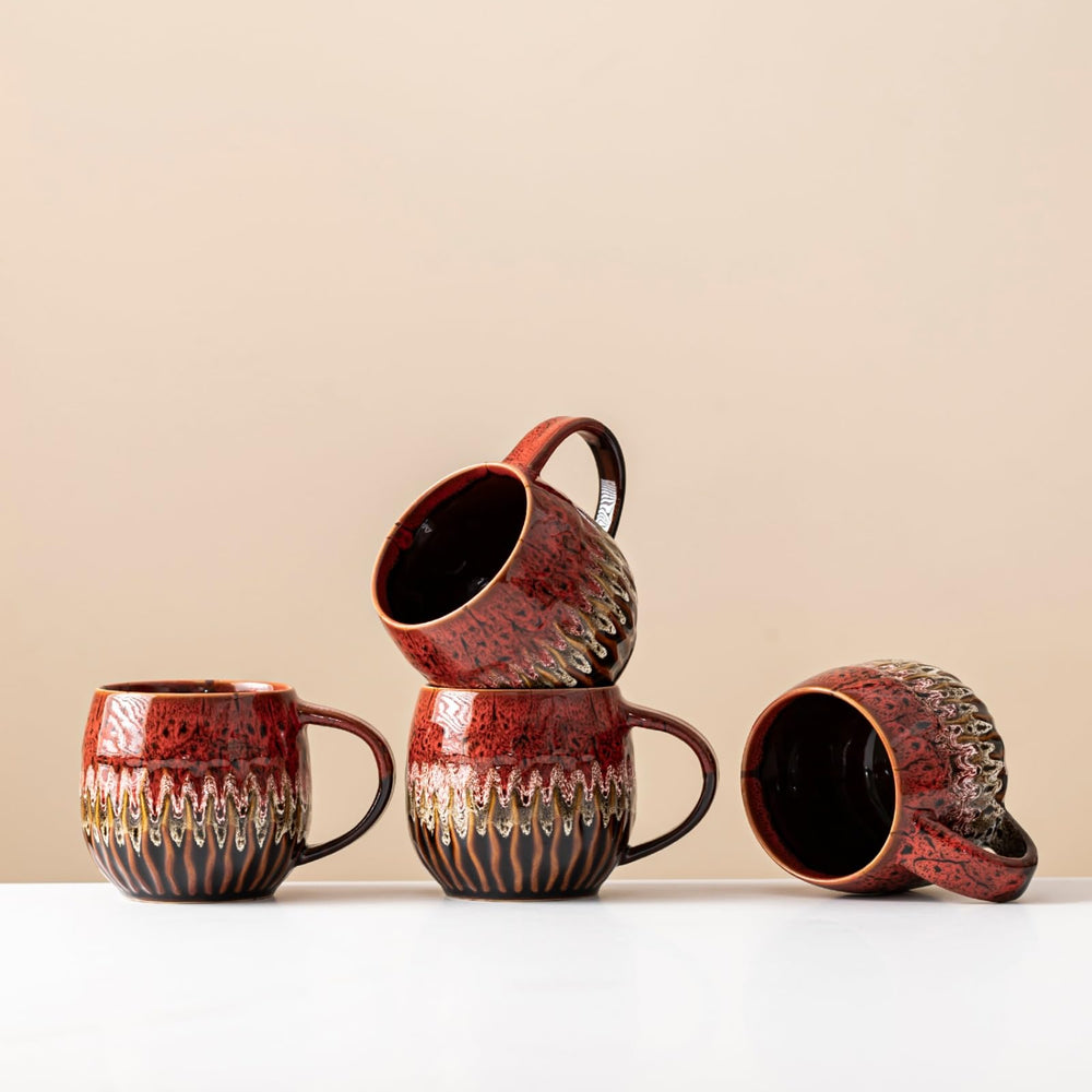 Large Ceramic Coffee Mug - 20oz Big Tea Cup, Red | Large Tea Mug, Microwave Safe, Dishwasher Safe