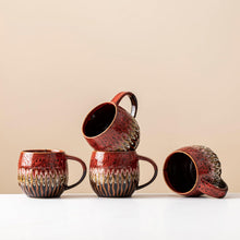 Large Ceramic Coffee Mug - 20oz Big Tea Cup, Red | Large Tea Mug, Microwave Safe, Dishwasher Safe
