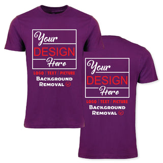 Personalized Image/Text for Your Company/Wedding/Greetings with Digital Printing | Unisex Adult | Custom T-Shirt