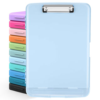 Sooez Clipboards with Storage, High Capacity Clip Boards 8.5x11 with Storage, Heavy Duty Nursing Clipboard Folder, Plastic Clipboard with Pen Holder for Women Teachers Work, School & Office Supplies