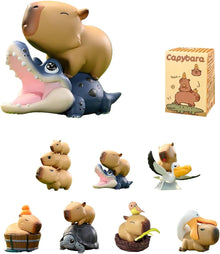 Forest Capybara Blind Box Figures, Random Design Action Figures Collectible Toys Home Decorations for Gifts, Single Box