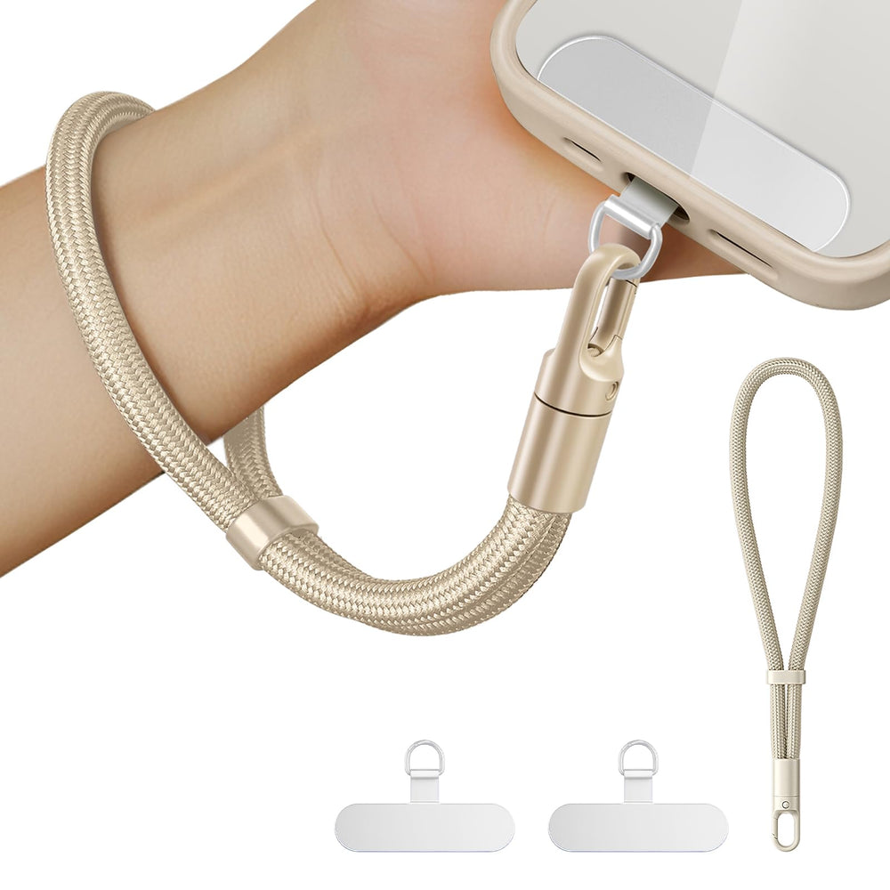 Anti Theft Phone Wrist Strap With 2 Metal Tether Tabs，Adjustable Wristlet & Hand Cell Phone Lanyard for Women and Men
