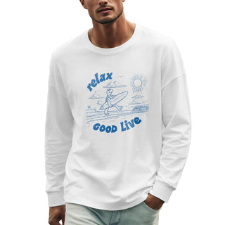 domirica Oversized Solid Cotton Blend Graphic Mens Hoodies Pullover Crewneck Long Sleeve Loose Fit Soft Sweatshirts