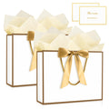 Medium Golden-White
