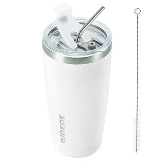 BJPKPK 30oz Stainless Steel Tumbler Color Block Insulated Tumblers Cup with Lid and Straw, Double Walled Travel Coffee Mug,Mint