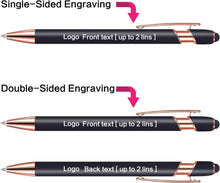 Touch-Sensitive Custom Pens with Logo/Text/Name Printing - Bulk Personalized Ballpoint Pens for Corporate Gifts, Graduation Party Favors (5-2000pcs)