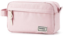 Sooez Original High Capacity Pencil Case, Big Pencil Bag Pouch Box Organizer Pen Case, Aesthetic Supply for Girls Adults, Portable Journaling Supplies with Easy Grip Handle & Loop, Mint Green
