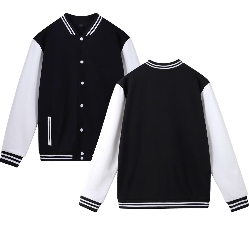 babyhealthy Women's Men's Varsity Baseball Jacket Casual Letterman Bomber Jacket Windbreaker Lightweight Jacket Coat