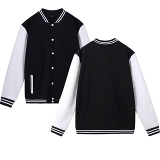 babyhealthy Women's Men's Varsity Baseball Jacket Casual Letterman Bomber Jacket Windbreaker Lightweight Jacket Coat