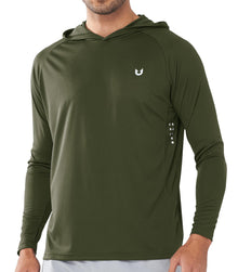 NORTHYARD Men's UPF 50+ Rash Guard Hoodie Long Sleeve Sun Protection Shirt Fishing Swim Beach Hiking Quick Dry Lightweight