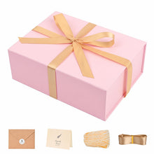 LIFELUM Green Gift Box for Presents 1 Pack 13.85 x 8.35 x 4.45 inch Big Decorative Large Gift Box for Clothes with Magnetic Lids Luxury Accessories Card, Ribbon, Filler,Sticker