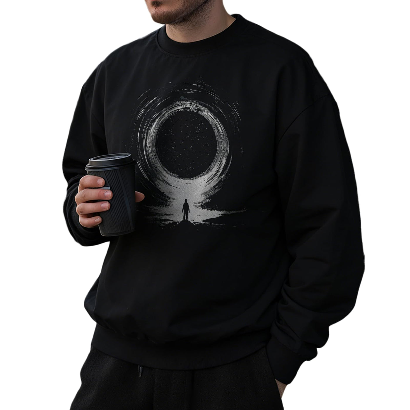 domirica Oversized Solid Cotton Blend Graphic Mens Hoodies Pullover Crewneck Long Sleeve Loose Fit Soft Sweatshirts