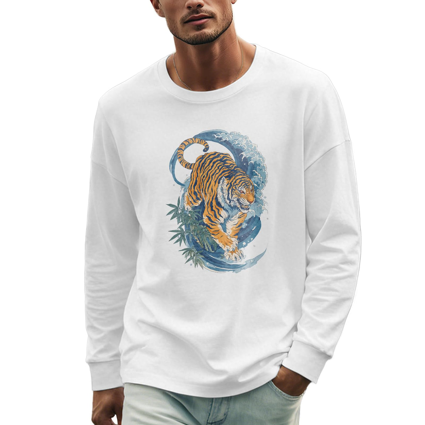 domirica Oversized Solid Cotton Blend Graphic Mens Hoodies Pullover Crewneck Long Sleeve Loose Fit Soft Sweatshirts
