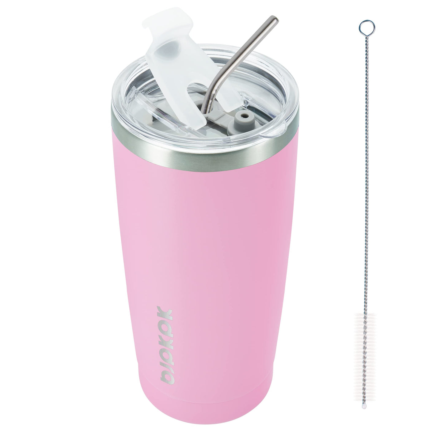 BJPKPK 30oz Stainless Steel Tumbler Color Block Insulated Tumblers Cup with Lid and Straw, Double Walled Travel Coffee Mug,Mint