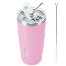 BJPKPK 30oz Stainless Steel Tumbler Color Block Insulated Tumblers Cup with Lid and Straw, Double Walled Travel Coffee Mug,Mint