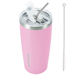 BJPKPK 30oz Stainless Steel Tumbler Color Block Insulated Tumblers Cup with Lid and Straw, Double Walled Travel Coffee Mug,Mint