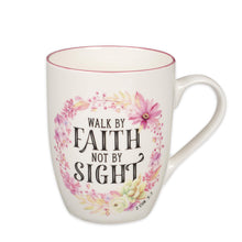 Christian Art Gifts Inspirational Ceramic Coffee & Tea Scripture Mug for Women: Trust in the Lord Encouraging Bible Verse, Microwave & Dishwasher Safe Lead-free, Multicolor Floral, Light Green, 12 oz.
