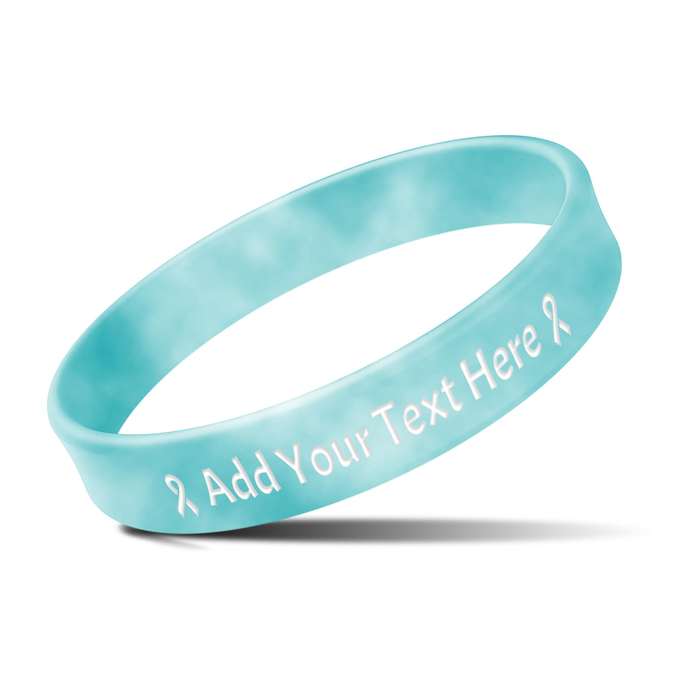 Custom Rubber Bracelets with Text Logo Clipart Customizable Bracelet Personalized 1/2 Inch Silicone Wristbands for Awareness, Events, Support, Promotions