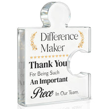 Team Appreciation Gifts Thank You Gift for Coworkers Colleagues Employees, Best Team Ever Gifts You Are an Essential Piece Acrylic Puzzle Piece Plaque Office Decor