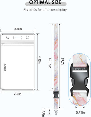 Avorast 5 Pack Cruise Lanyard for Ship Cards with Marble Pattern Cute Cruise Ship Lanyards with Waterproof ID Badge Holders for Keys, Cards Cruise Essentials for All Cruise Ships 2026, Mixed
