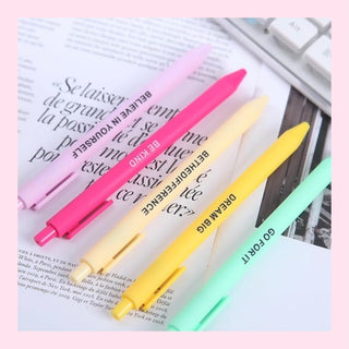 14 Pack Inspirational Pens with Motivational Quotes | Vibrant Colors Black Ink Pens | Uplifting Stationery for Teachers, Students, Office & Classroom Supplies