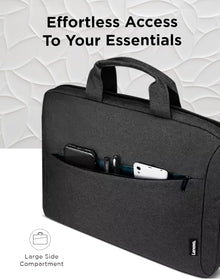 Lenovo Laptop Bag T210, Messenger Shoulder Bag for Laptop or Tablet, Sleek, Durable & Water-Repellent Fabric