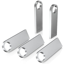 ABLAZE 128MB Flash Drive 10 Pack, Metal USB 2.0 Thumb Drives with Keychains USB Sticks Pendrives (Sliver)