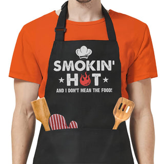 SANDJEST Funny Mens Aprons with Pockets for BBQ Grilling Cooking Grandpa Husband Apron for Birthday Christmas Father's Day