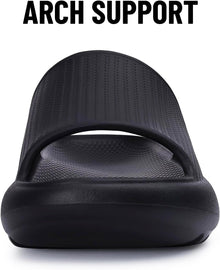 Comwarm Cloud Slide Sandals for Women Men Ultra Comfort Recovery Pillow Slippers Soft Summer Beach Shoes with Low Arch Support