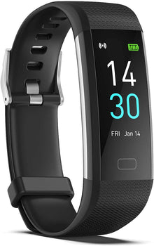 Fitness Tracker with Step/Distance/Calories Counter, Activity Tracker with Heart Rate Monitor, Slim Style Watch IP68 Waterproof, Sleep Monitor Tracker, Pedometer Watch for Women Men