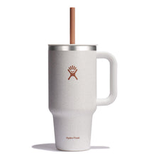 Hydro Flask Travel Tumbler with Handle, Lid and Straw - Insulated Stainless Steel in 32 Oz Trillium