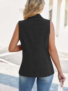 Mina Self 2026 Summer Women's Sleeveless Vest Tops - Lightweight Breathable Lined Trendy Casual Work Office Blazer - Pockets