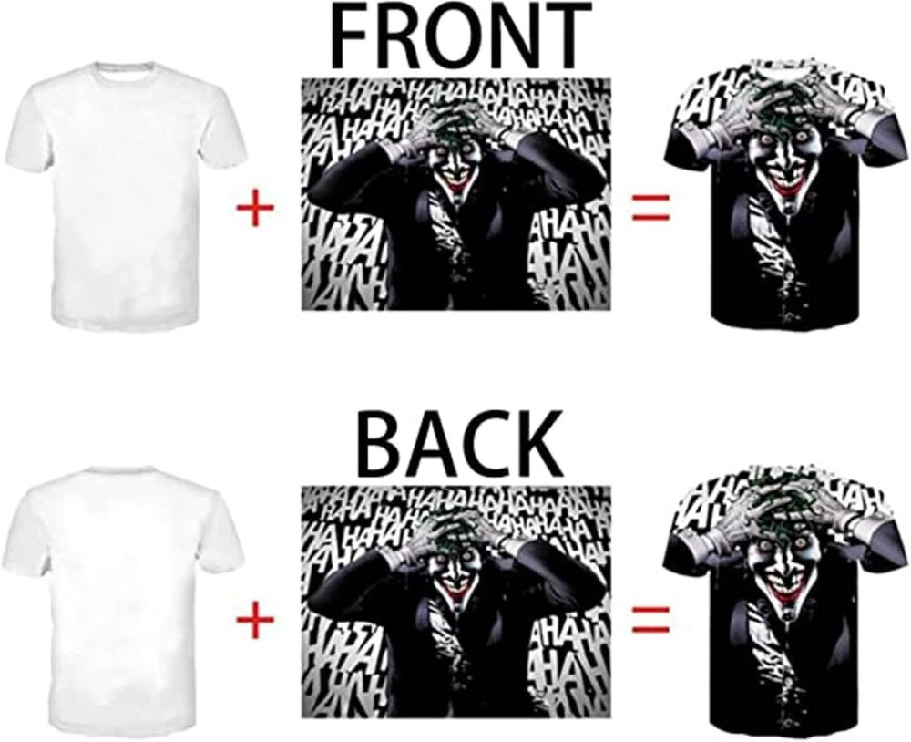 Custom T Shirt, 3D All Over Print Personlized T Shirt, Add Your Image/Photo T-Shirt Front/Back Print