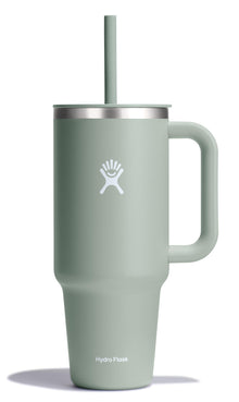 Hydro Flask Travel Tumbler with Handle, Lid and Straw - Insulated Stainless Steel in 32 Oz Trillium