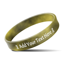 Custom Rubber Bracelets with Text Logo Clipart Customizable Bracelet Personalized 1/2 Inch Silicone Wristbands for Awareness, Events, Support, Promotions