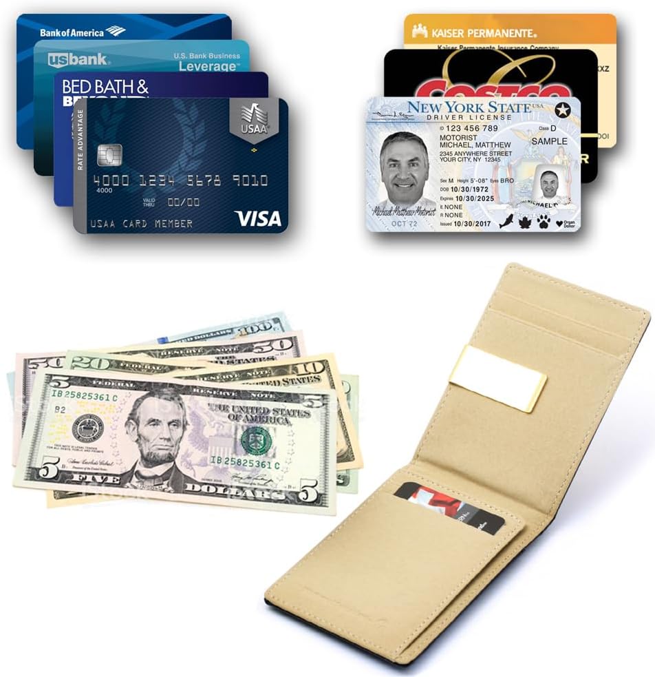 Custom Engraved Pen & Money Clip Wallet Gift Set – Personalized Ballpoint Pen with Refill, Luxury Gift Box for Men