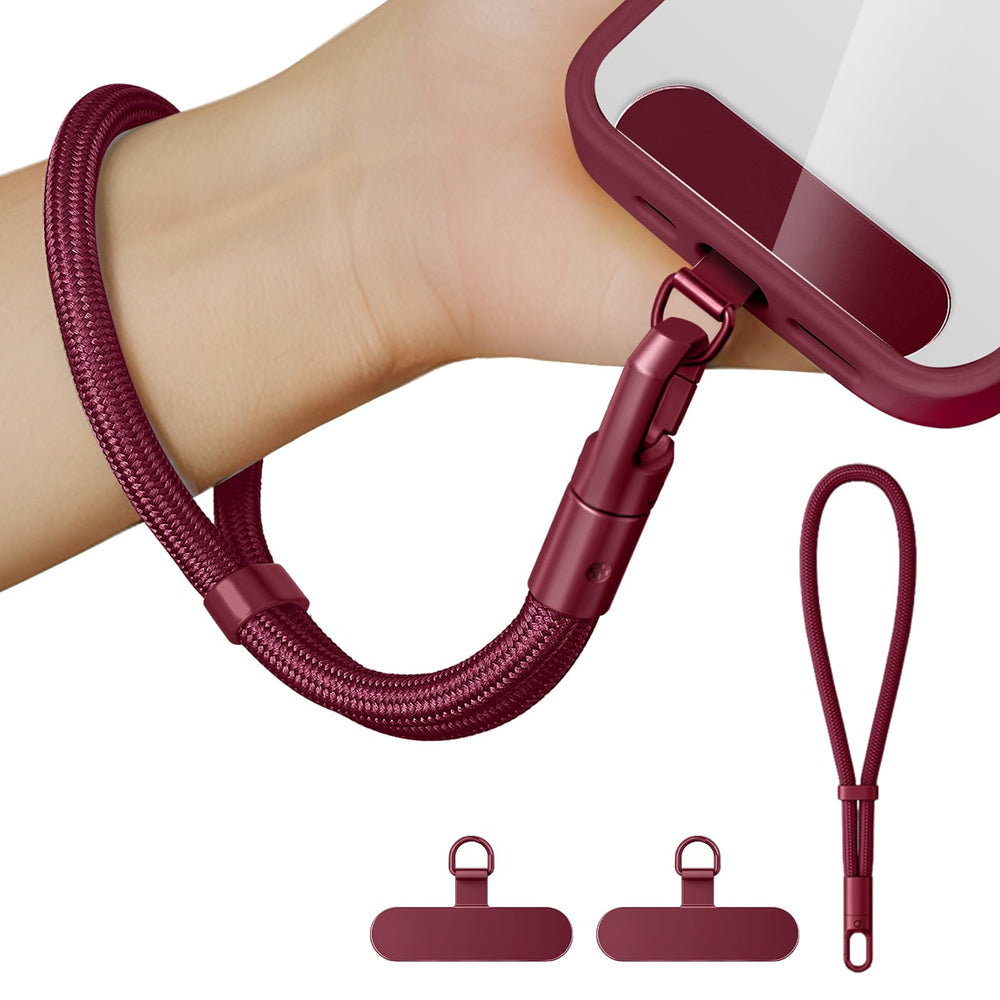 Anti Theft Phone Wrist Strap With 2 Metal Tether Tabs，Adjustable Wristlet & Hand Cell Phone Lanyard for Women and Men