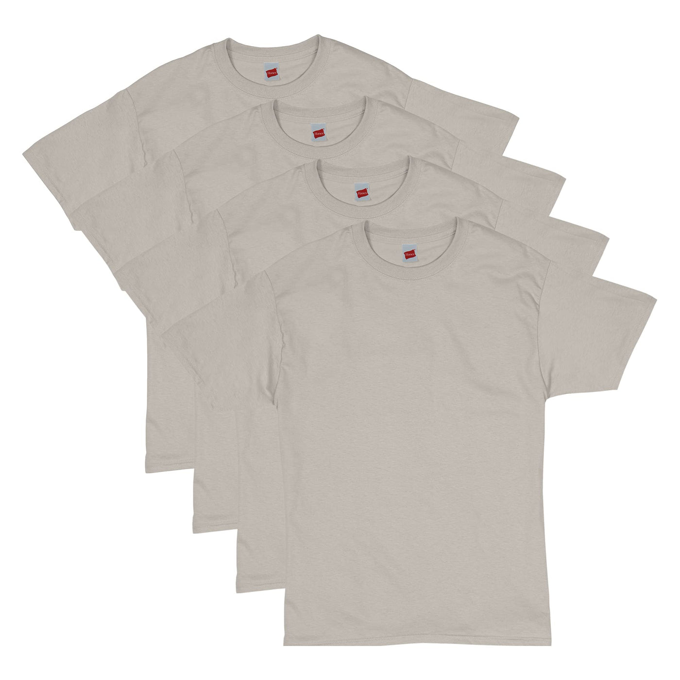 Hanes Men's Short Sleeve T-Shirt Pack, Big & Tall, Crewneck Cotton T-Shirts for Men, Value Packs