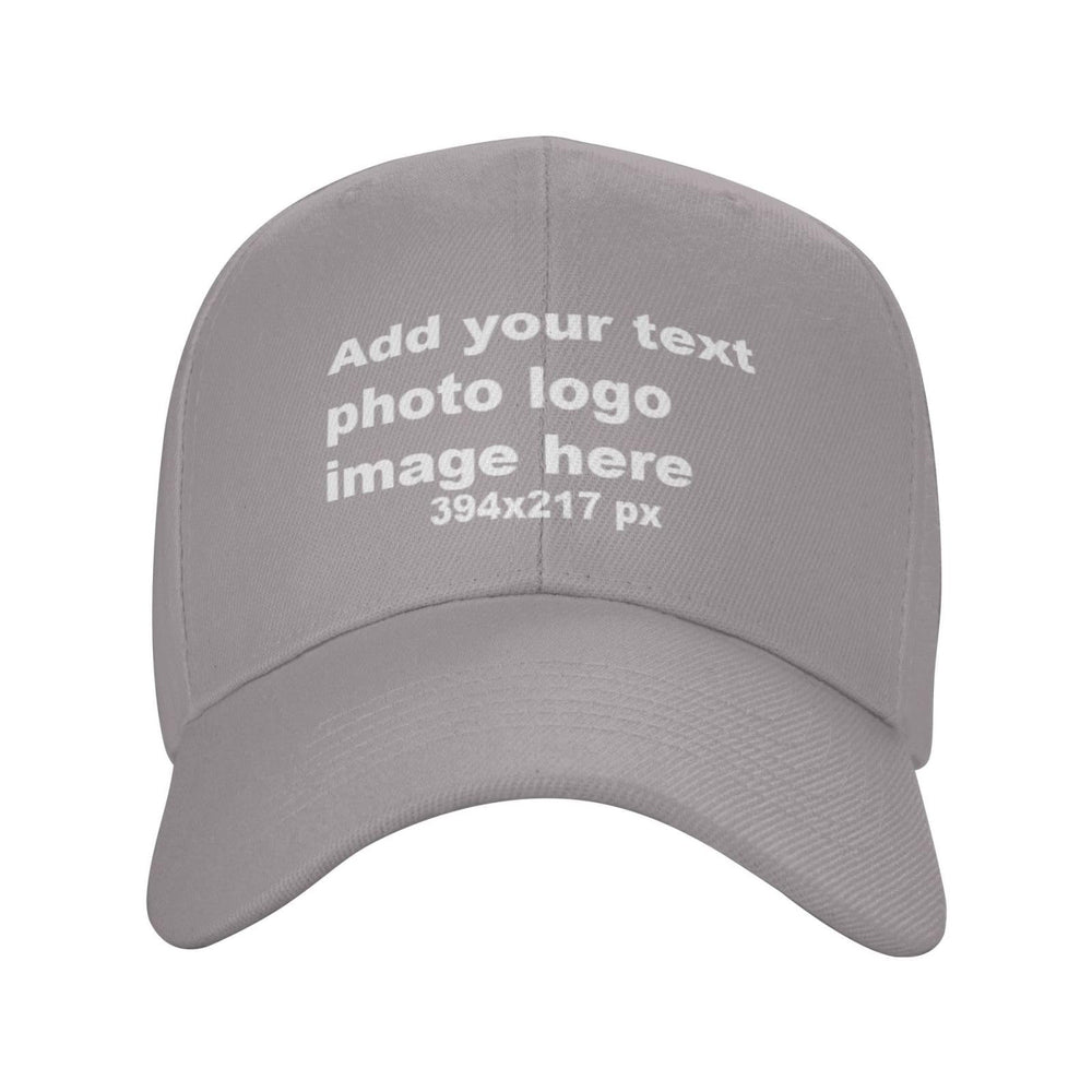 Custom Baseball Hats for Men & Women - Add Text/Photo/Logo - Adjustable Breathable Outdoor Hat, Sports & Casual- Bulk Supply