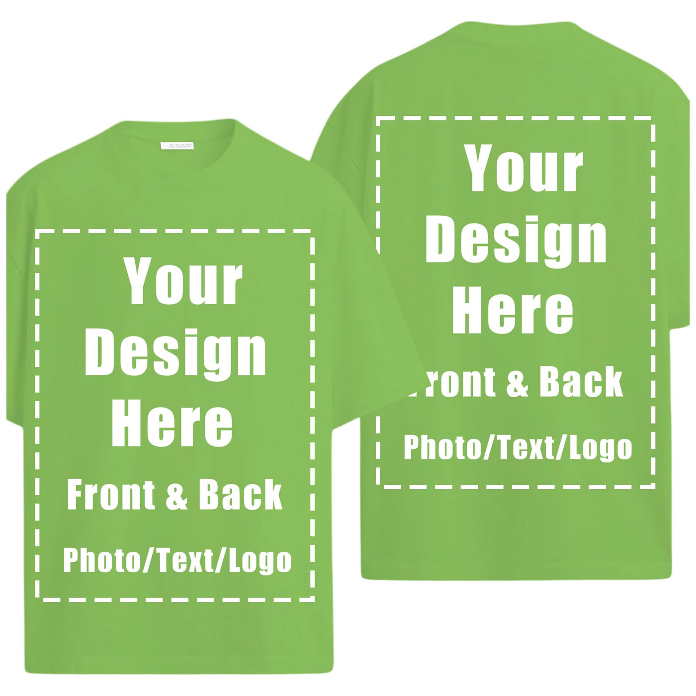 Custom T Shirts Front Back for Men Women Personalized T-Shirt Add Your Own Design with Image Text Logo Tee Tops