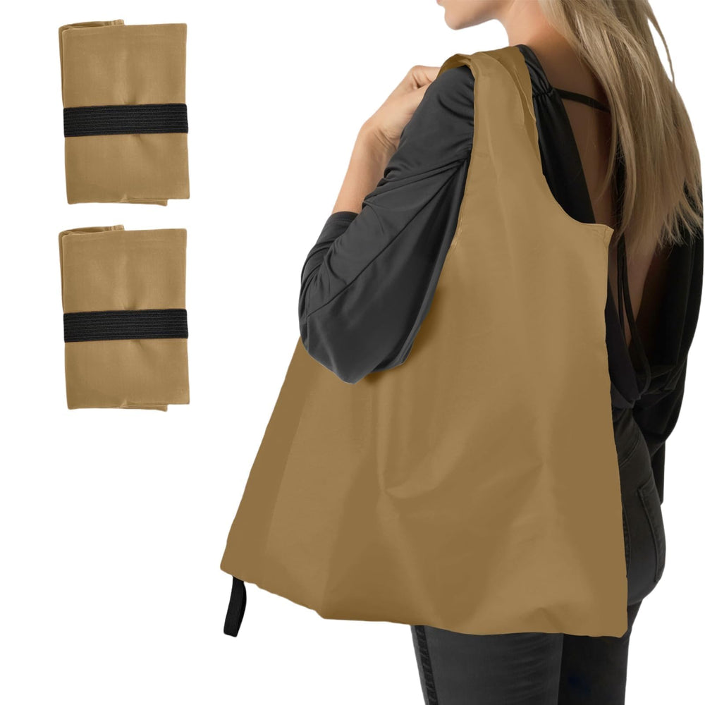 Washable Reusable Grocery Bags, Foldable Reusable Shopping Bags, Polyester Tote, Pocket Size Carrier