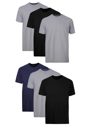 Hanes Men's Undershirt Packs, Stay-Tucked Soft Cotton Undershirts, Best Undershirts for Men, White/Black/Asstd Multipacks