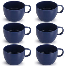 Coffee Mugs Set of 6, Coffee Cups 12oz, Durable Light Weight Plastic Mugs for Home, Outdoor, Picnic, Camping, Idea Birthday Gift