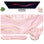 4 Pcs Pink Marble
