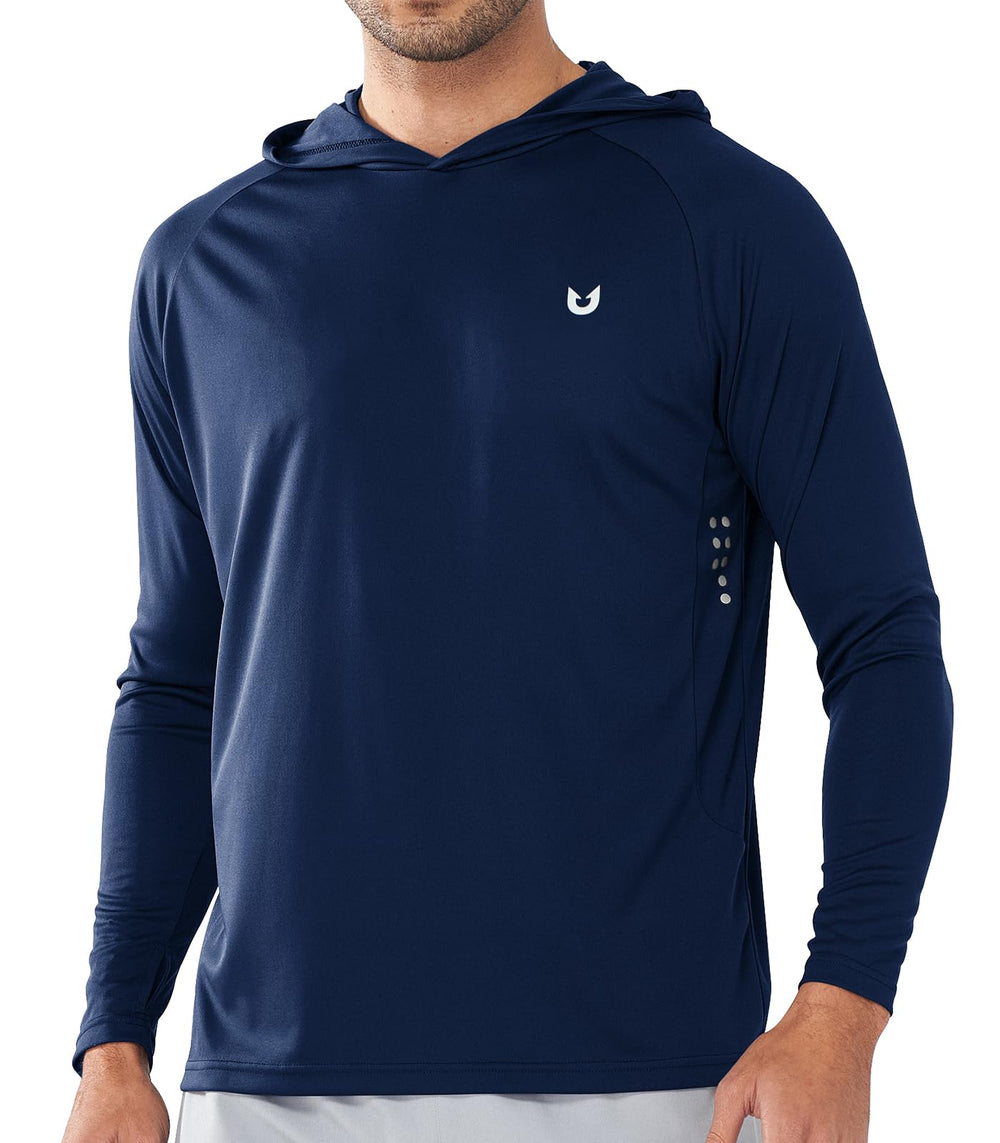 NORTHYARD Men's UPF 50+ Rash Guard Hoodie Long Sleeve Sun Protection Shirt Fishing Swim Beach Hiking Quick Dry Lightweight