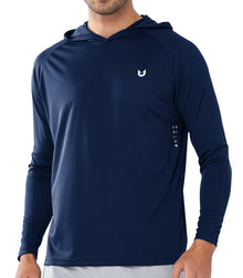 NORTHYARD Men's UPF 50+ Rash Guard Hoodie Long Sleeve Sun Protection Shirt Fishing Swim Beach Hiking Quick Dry Lightweight